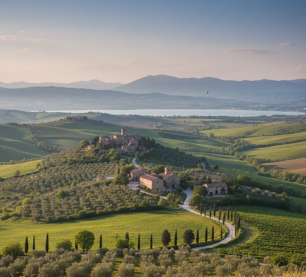 Umbria, itinerario italiano Umbria, il paesaggio italiano