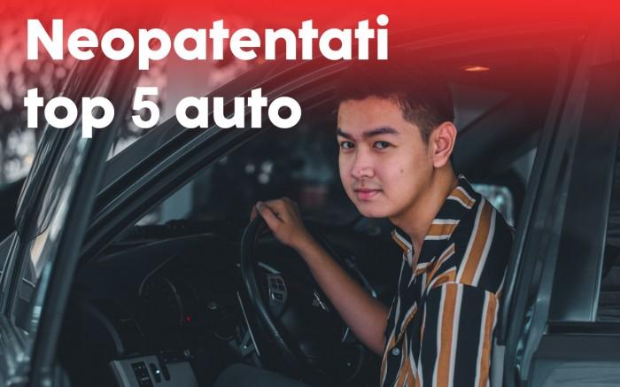 Le 5 migliori auto per i neopatentati