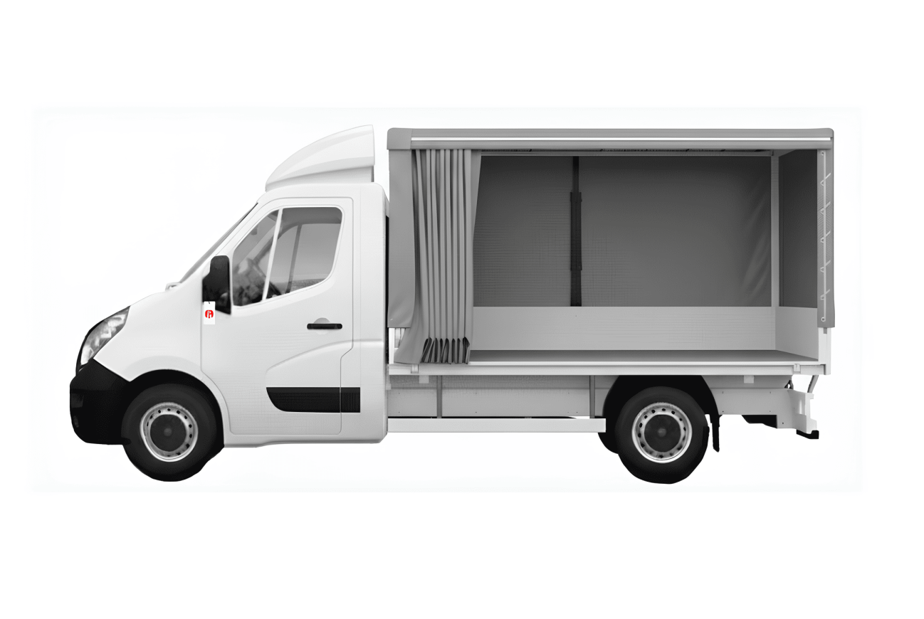 Opel MOVANO Full Electric 270cv 205 kW 35 Heavy L3 con Centina apribile e scorrevole su 3 lati noleggio a lungo termine strada srl