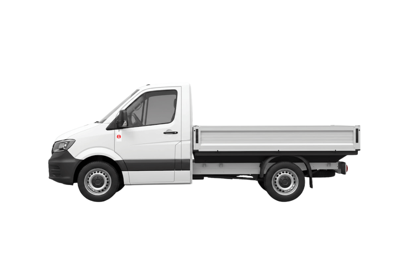Volkswagen Transporter Camioncino 2.0 TDI 81kW p.c.  con cassone fisso e sponde abbattibili noleggio a lungo termine Strada Srl!